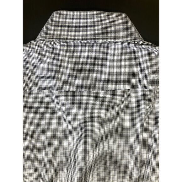 Hugo Boss Men’s Regular Fit Dress Shirt Size 16.5/42 Blue Check 100% Cotton - Picture 3 of 10